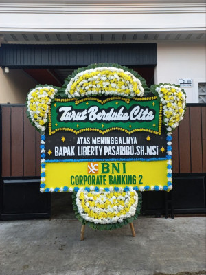 Papan Bunga Duka di Limboto Barat