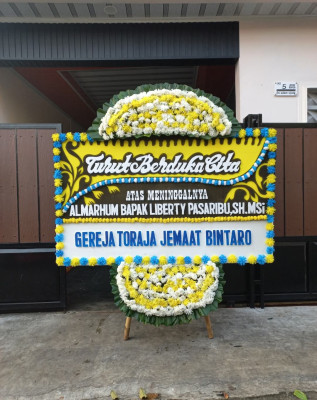 Papan Bunga Duka di Limboto Barat